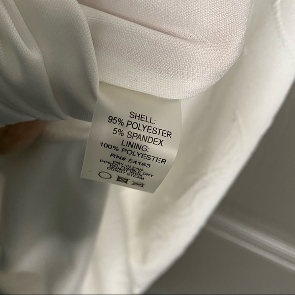 Tommy Hilfiger Ivory / Winter White Textured Sheath Dress Size 6 - Picture 6 of 12